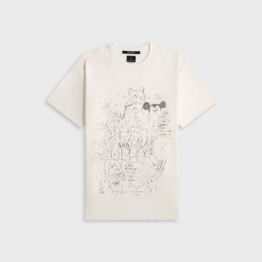 Men Kith Ksubi Noize Biggie Short Sleeve Tee - Vintage White