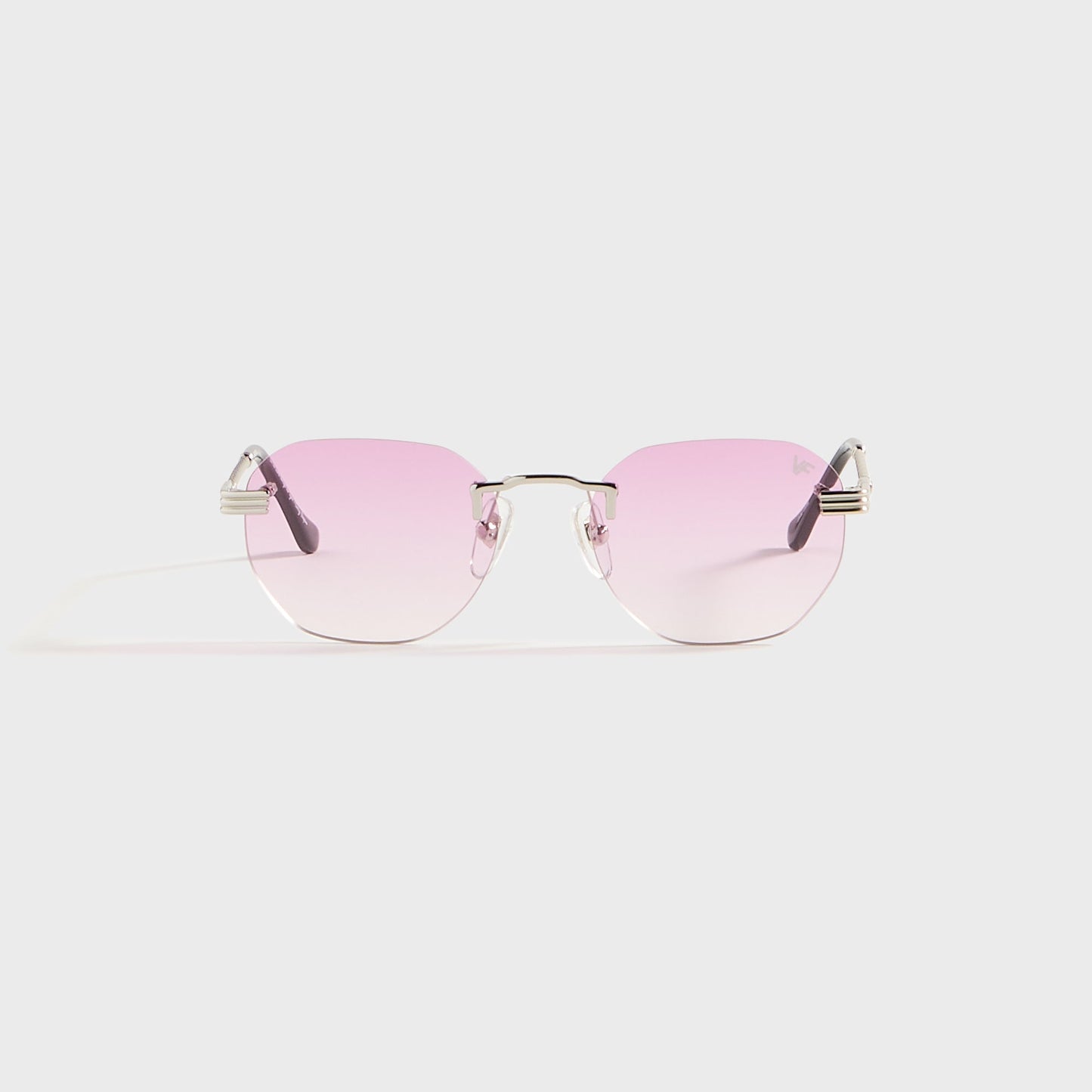 Men Kith Vintage Frames Detroit Player Rimless Drill Mount 24KT - White Gold /