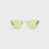 White Gold / Lime Green