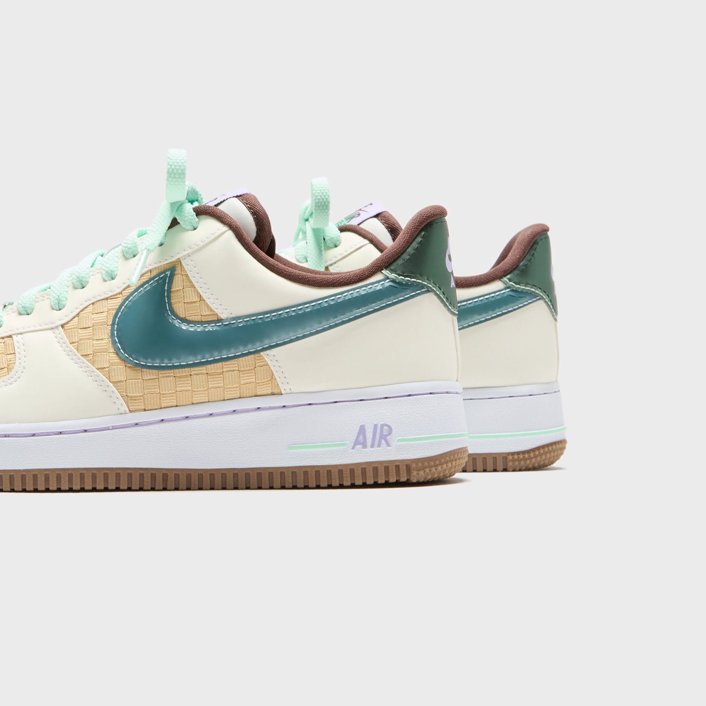 Men Kith Nike Air Force 1 Low - Summit White / Glacier Blue / Mint Foam