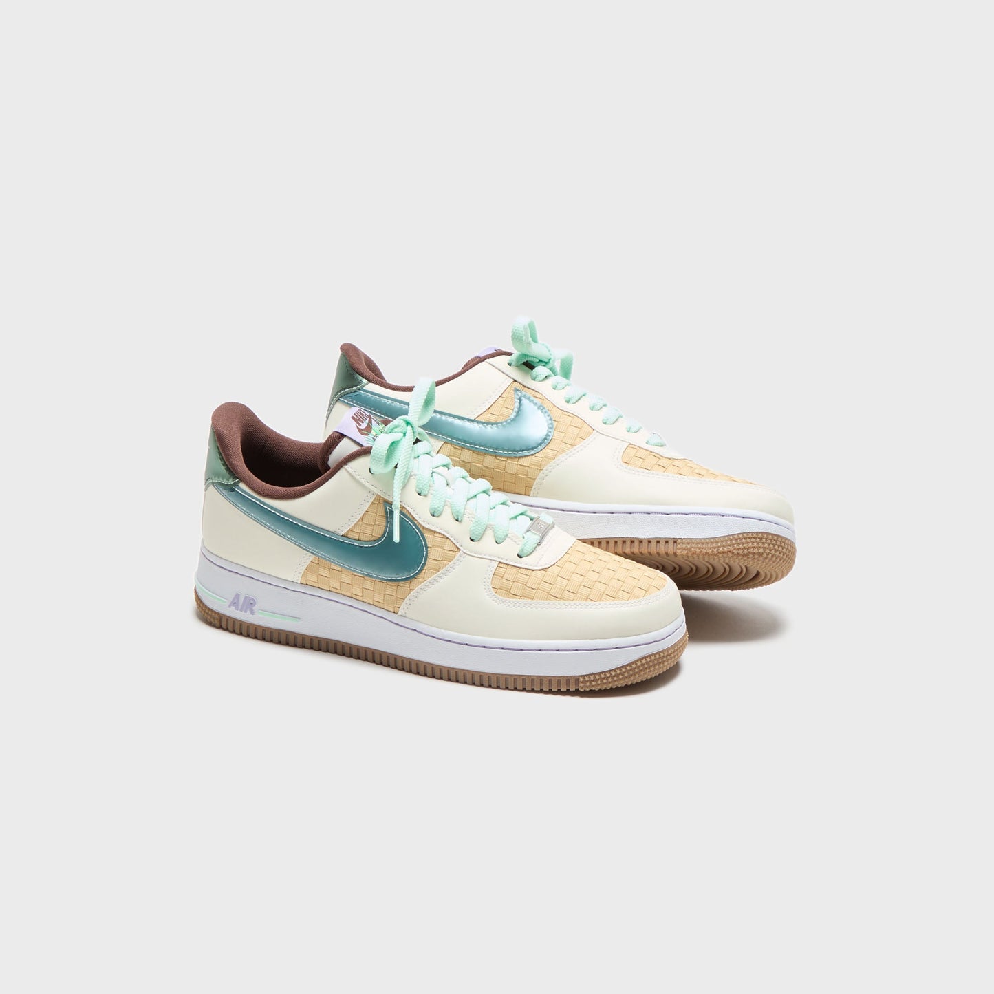 Men Kith Nike Air Force 1 Low - Summit White / Glacier Blue / Mint Foam