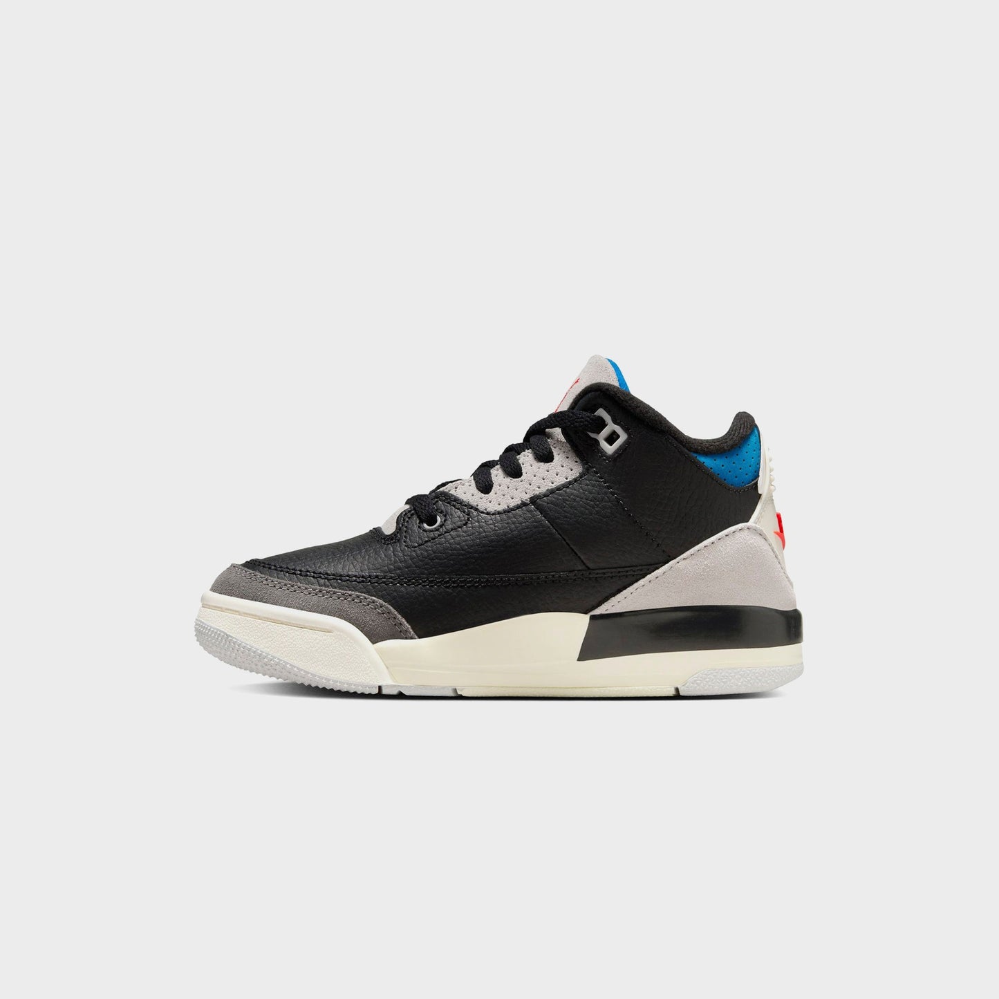 Kids Kith Jordan PS Jordan 3 Retro OG - Black / Chile Red / Neutral Grey