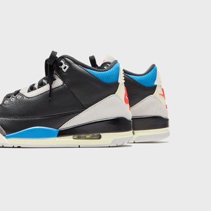 Men Kith Jordan Air Jordan 3 Retro OG - Black / Chile Red / Neutral Grey / Mili