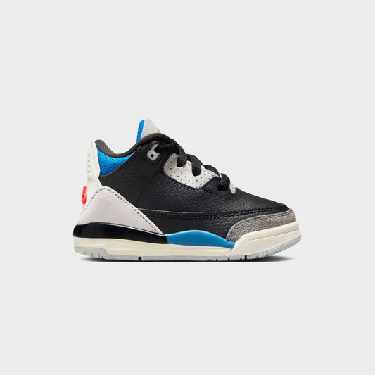 Kids Kith Jordan TD Air Jordan 3 Retro OG - Black / Chile Red / Neutral Grey