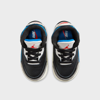 Kids Kith Jordan TD Air Jordan 3 Retro OG - Black / Chile Red / Neutral Grey