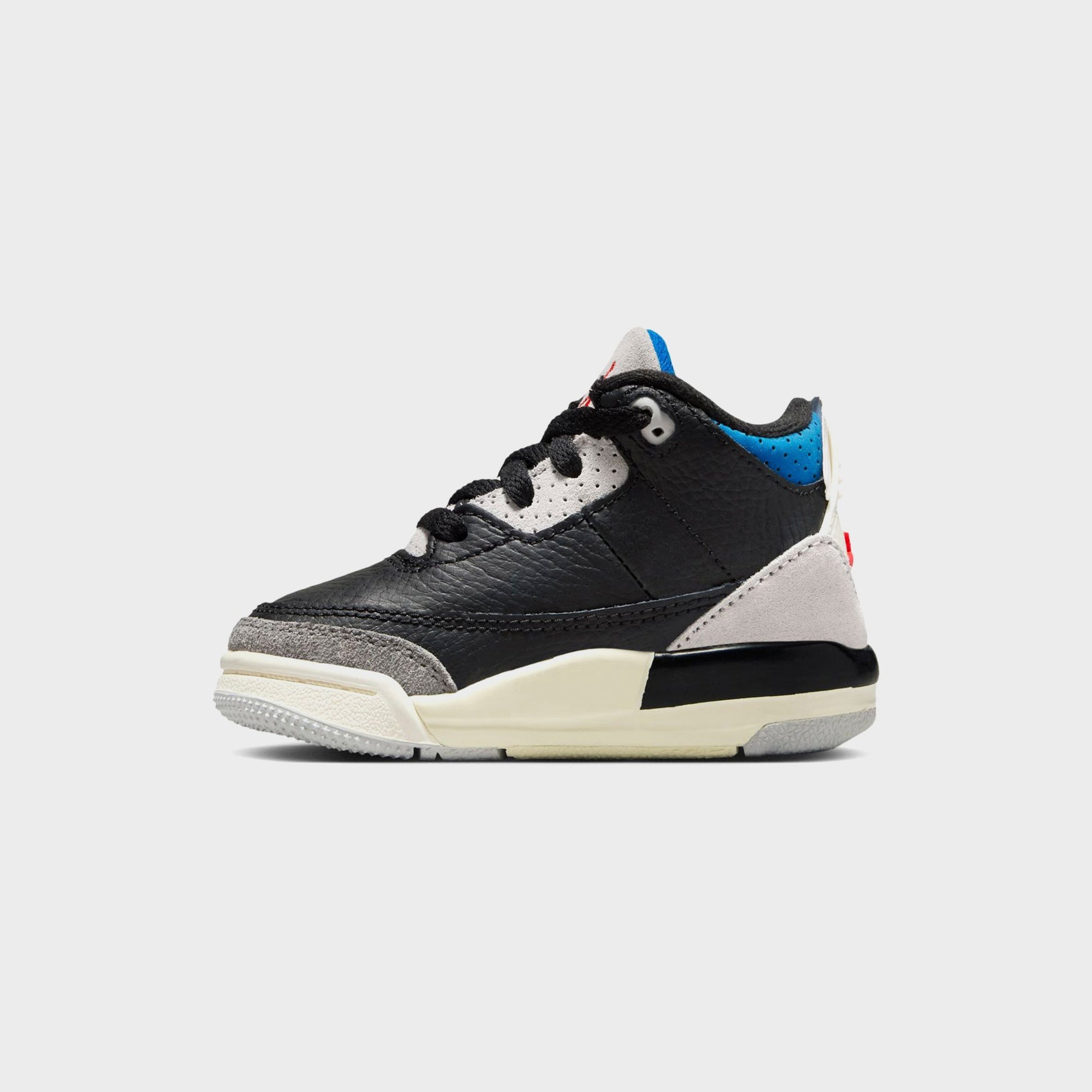 Kids Kith Jordan TD Air Jordan 3 Retro OG - Black / Chile Red / Neutral Grey