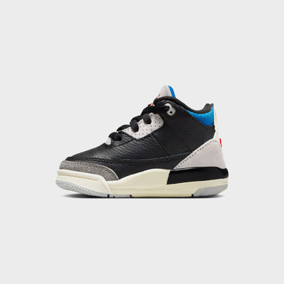 Kids Kith Jordan TD Air Jordan 3 Retro OG - Black / Chile Red / Neutral Grey