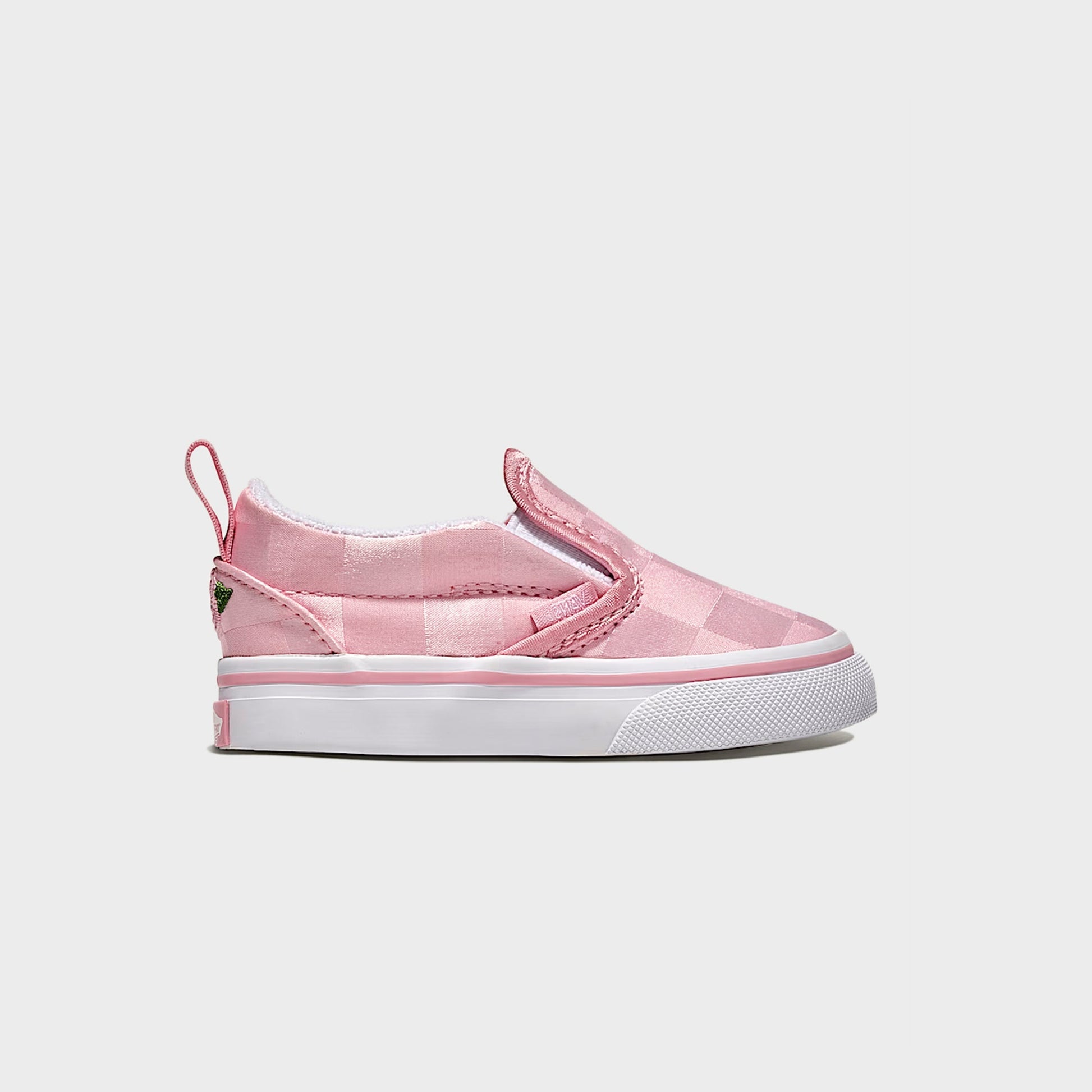 Kids Kith VANS TD Slip-On V Satin - Rose Pink/ White