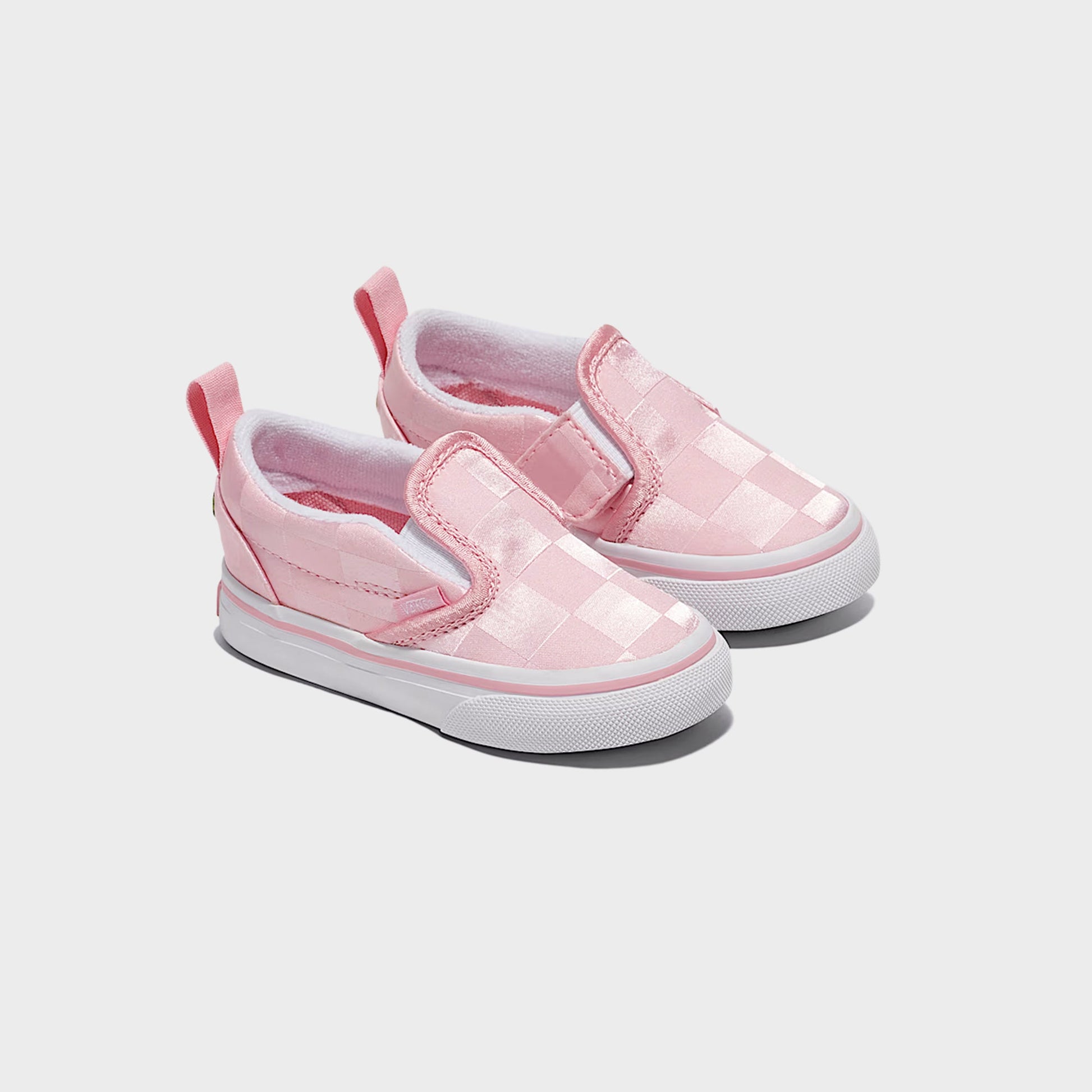 Kids Kith VANS TD Slip-On V Satin - Rose Pink/ White