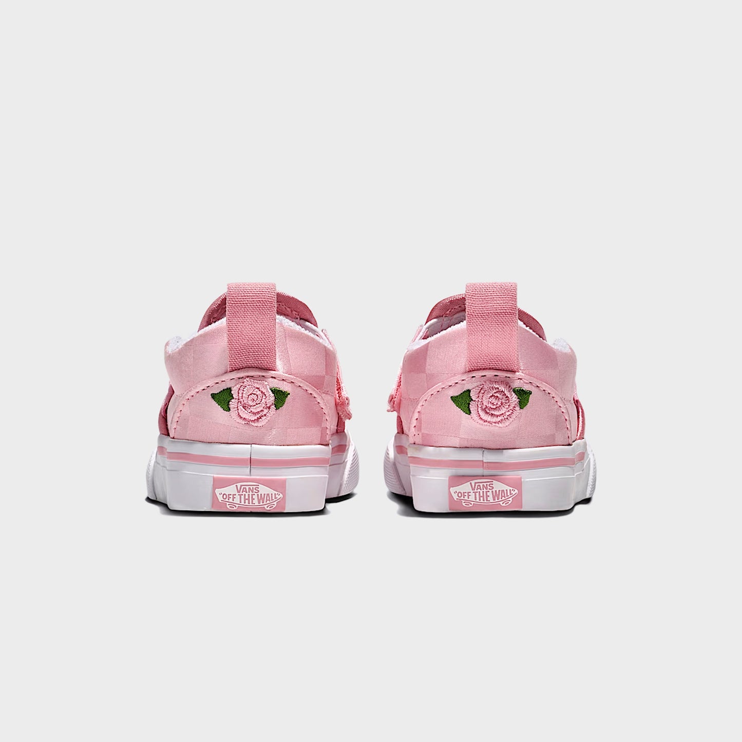 Kids Kith VANS TD Slip-On V Satin - Rose Pink/ White
