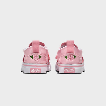 Kids Kith VANS TD Slip-On V Satin - Rose Pink/ White