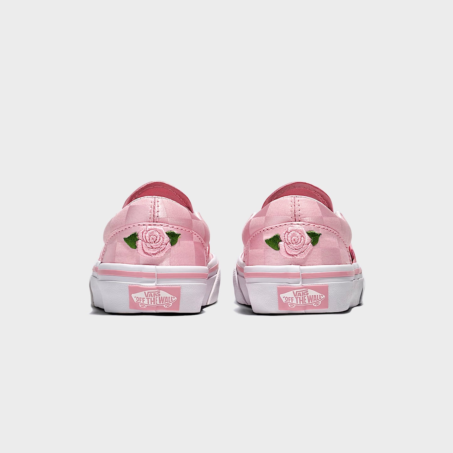 Kids Kith VANS PS Classic Slip-On Satin - Rose Pink / White