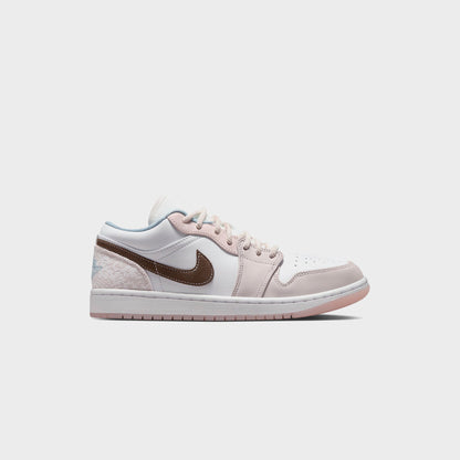 Women Kith Nike WMNS Air Jordan 1 Low - White / Light Soft Pink / Ironstone
