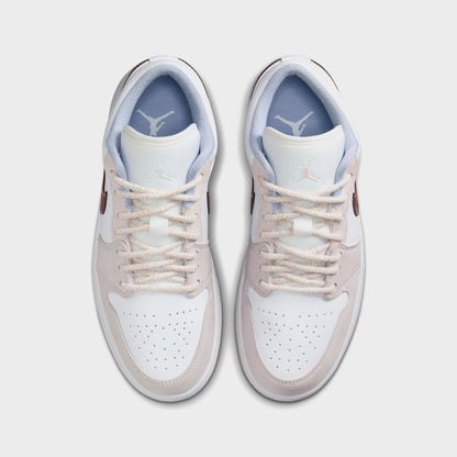 Women Kith Nike WMNS Air Jordan 1 Low - White / Light Soft Pink / Ironstone
