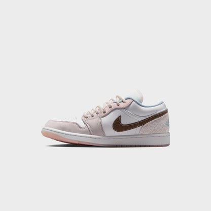 Women Kith Nike WMNS Air Jordan 1 Low - White / Light Soft Pink / Ironstone