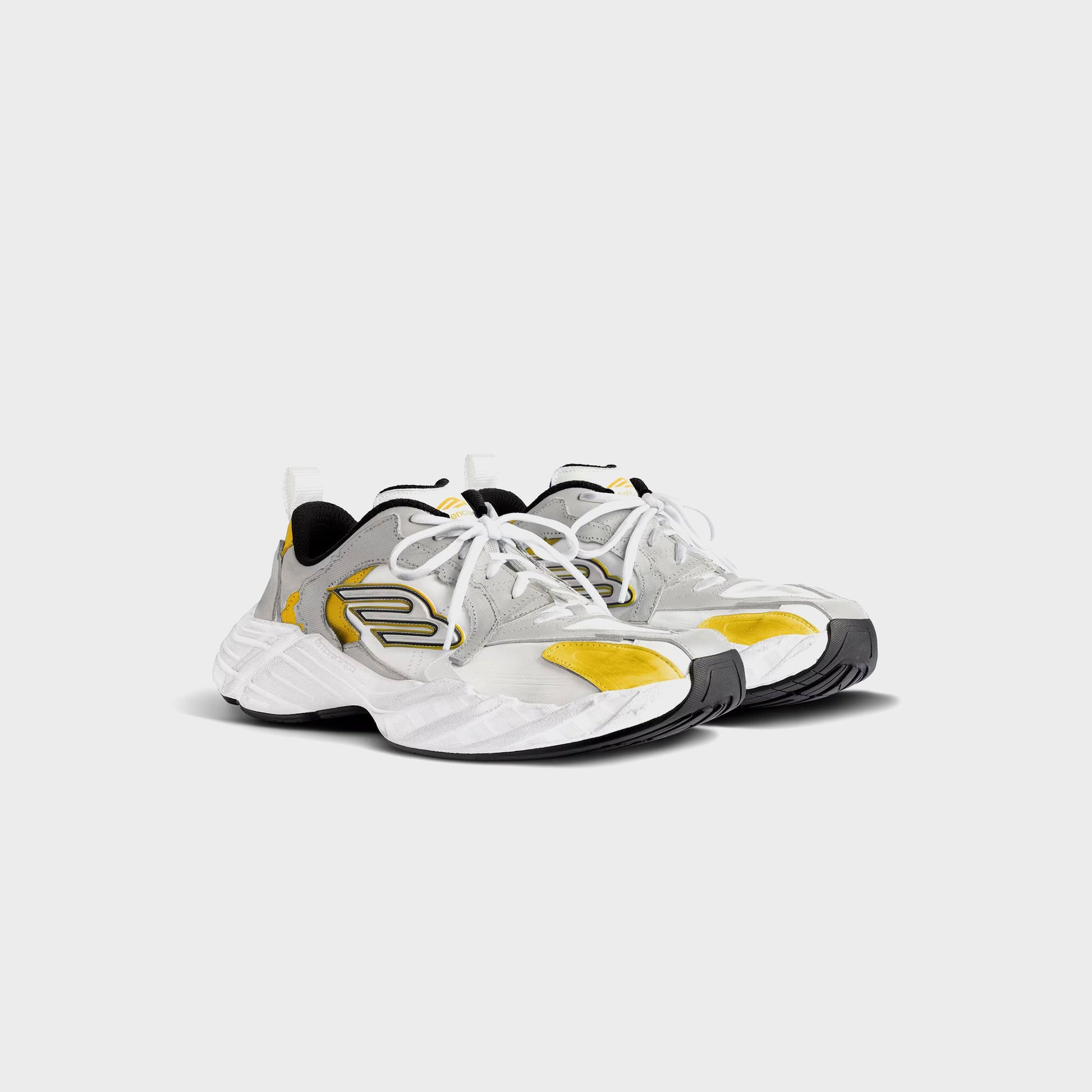 Men Kith Balenciaga Monday - Light Grey / White / Yellow / Black