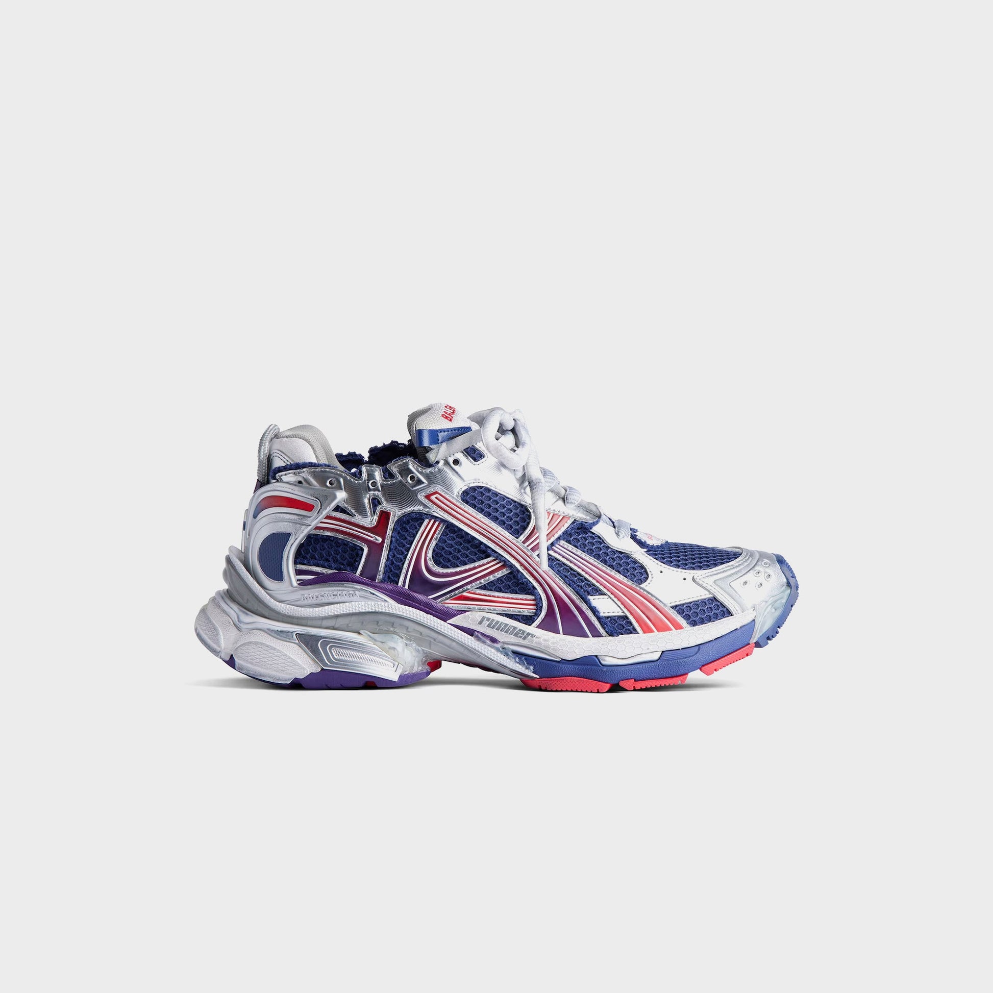 Men Kith Balenciaga Runner Gradient - Navy / Red / Grey