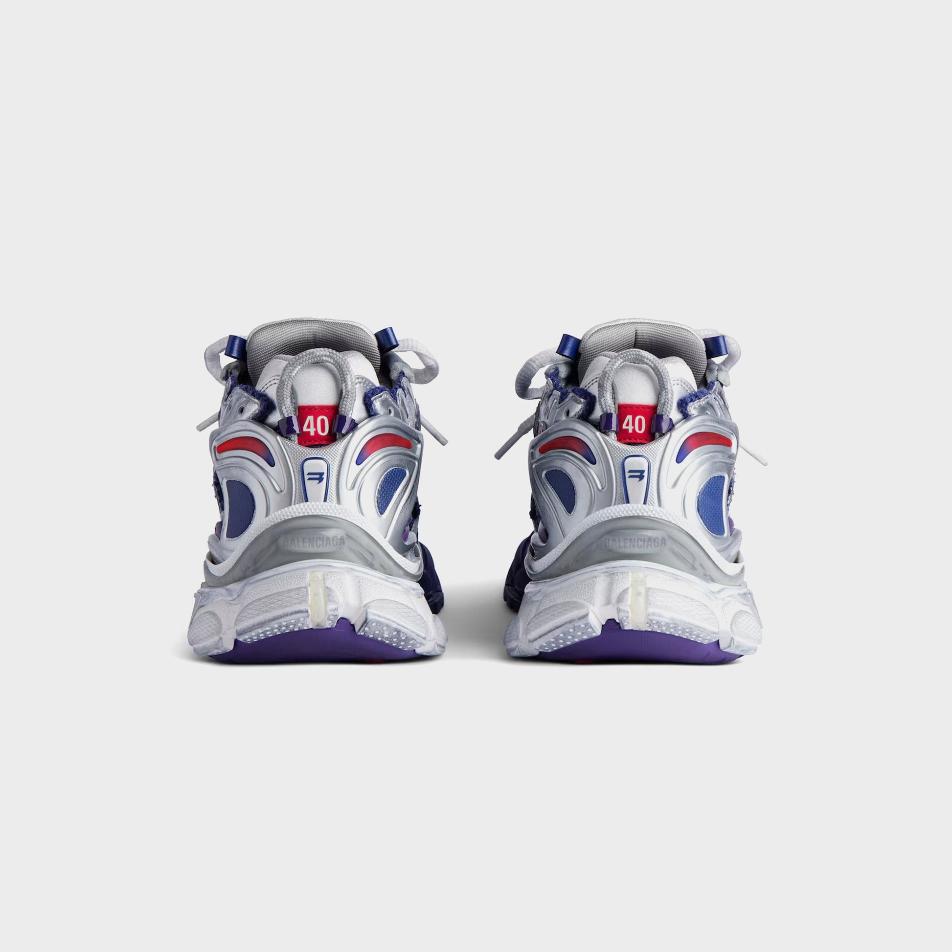 Men Kith Balenciaga Runner Gradient - Navy / Red / Grey