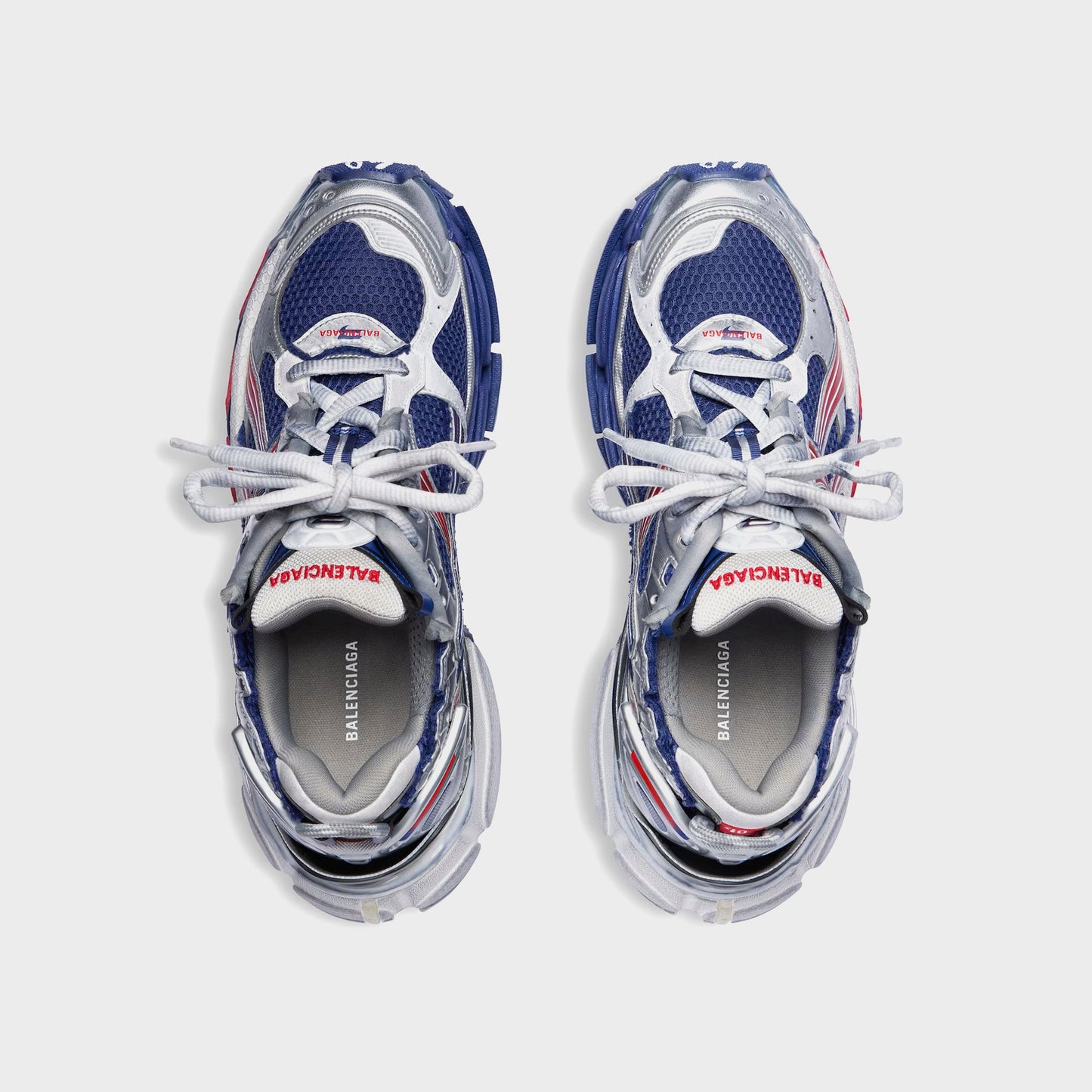 Men Kith Balenciaga Runner Gradient - Navy / Red / Grey