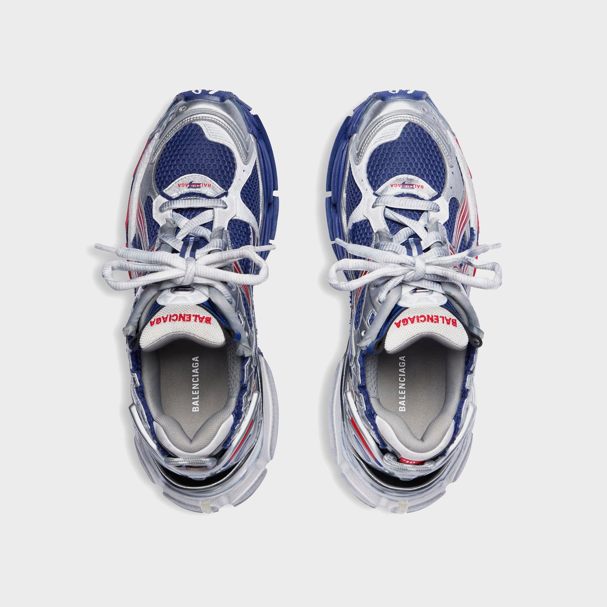 Men Kith Balenciaga Runner Gradient - Navy / Red / Grey