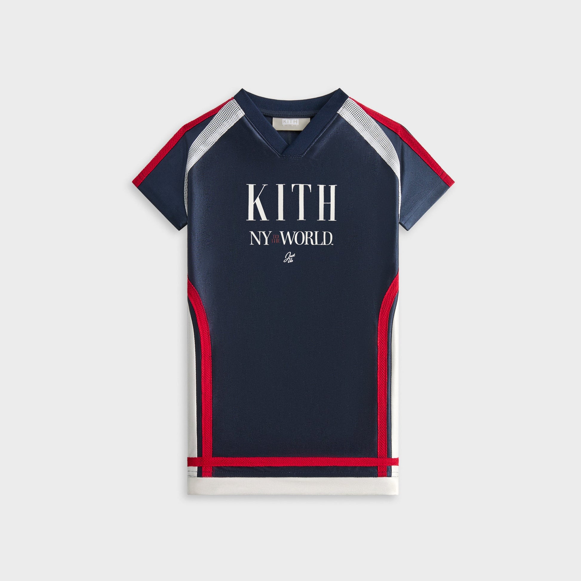 Kids Kith Kith Kids NY to the World Faille Fade Jersey Dress - Nocturnal