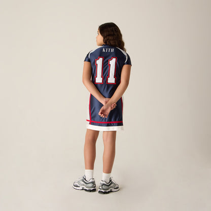 Kids Kith Kith Kids NY to the World Faille Fade Jersey Dress - Nocturnal