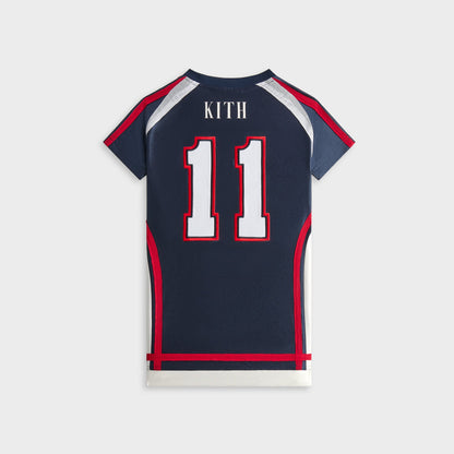 Kids Kith Kith Kids NY to the World Faille Fade Jersey Dress - Nocturnal