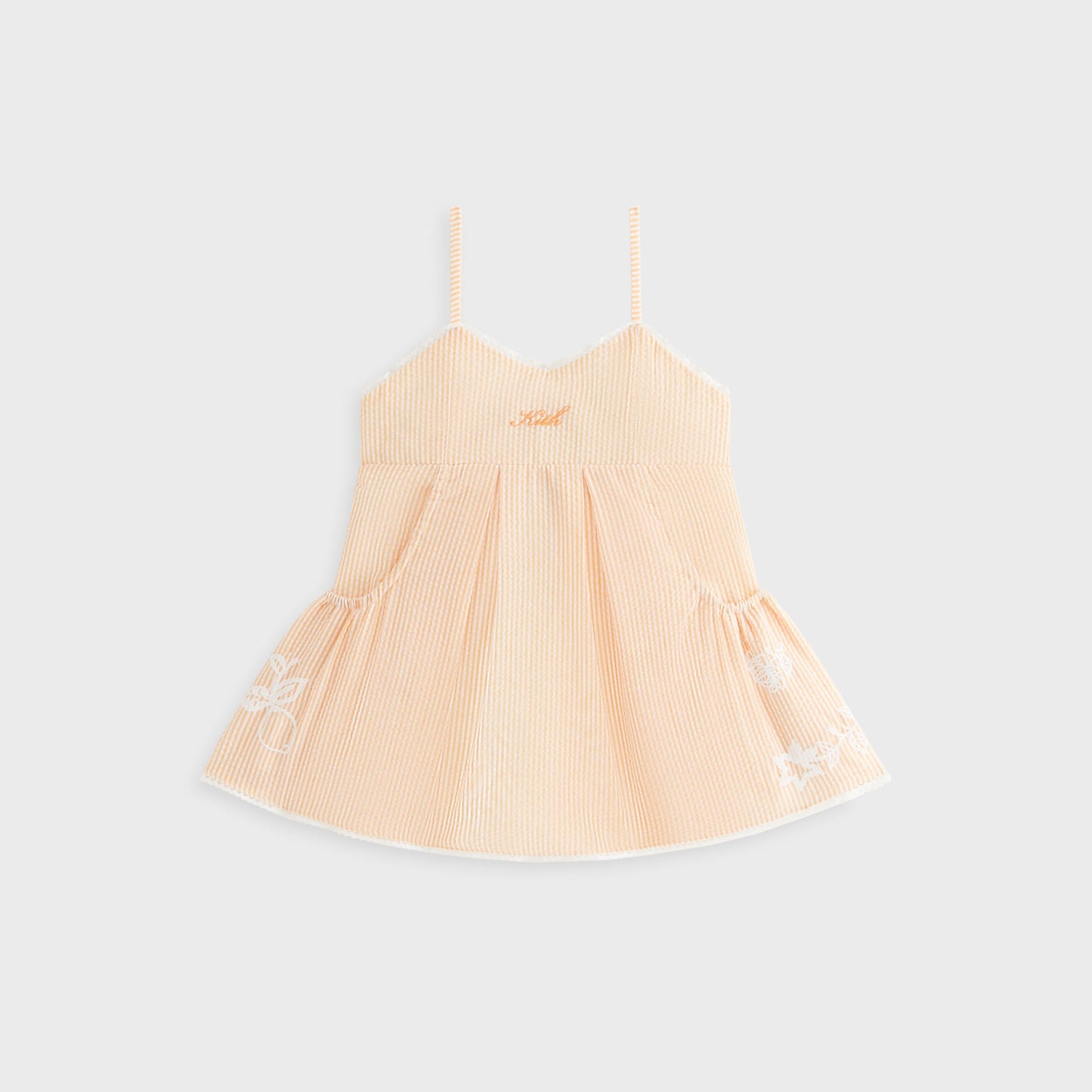 Kids Kith Kith Kids Seersucker Ainsley Dress - Calcite