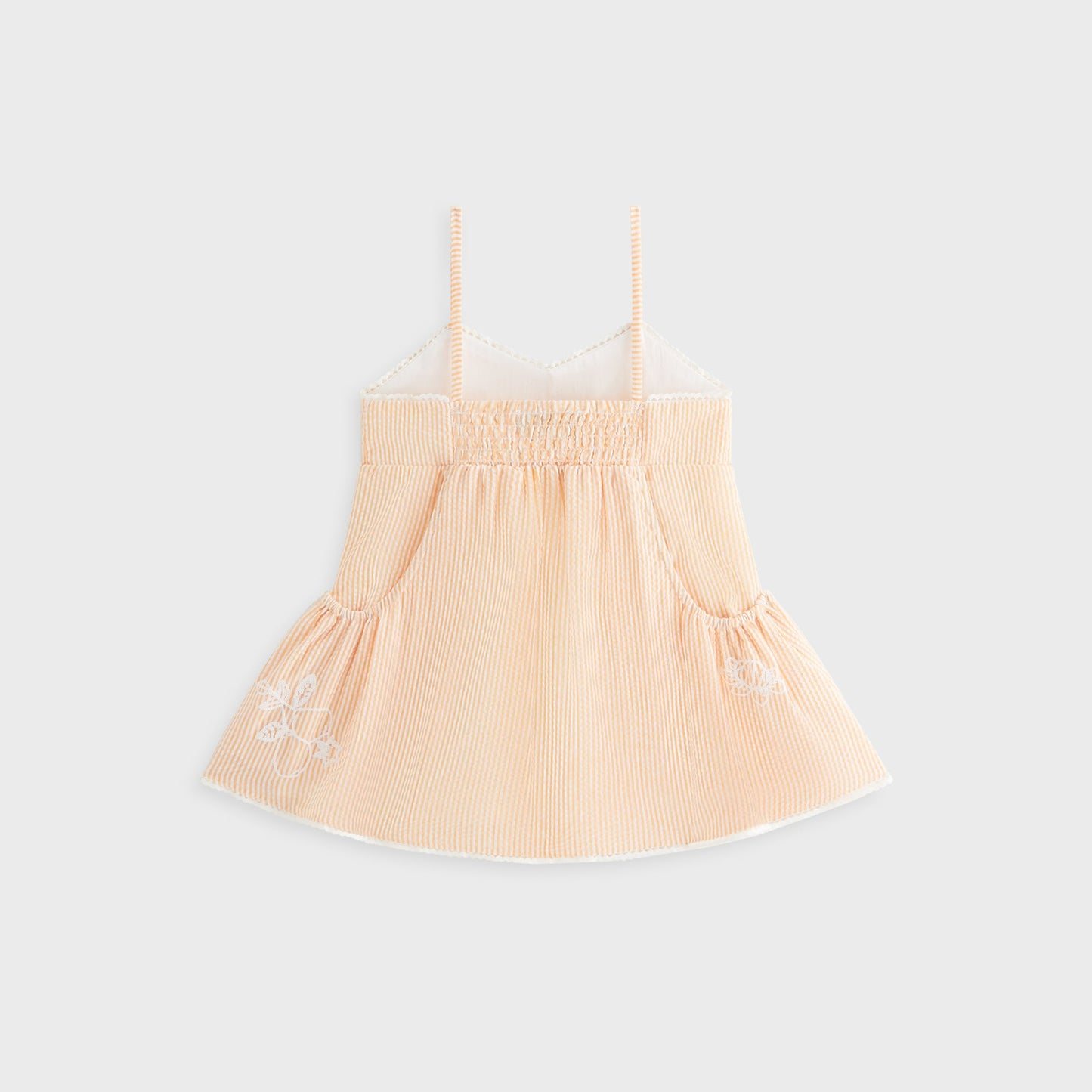 Kids Kith Kith Kids Seersucker Ainsley Dress - Calcite