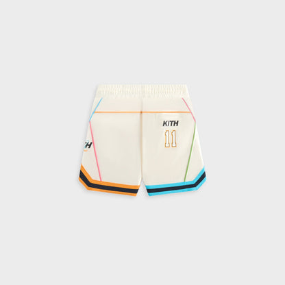 Kids Kith Kith Kids NY to the World Unisphere Faille Short - Sandrift