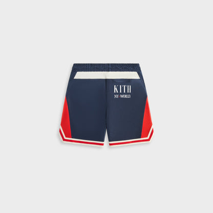Kids Kith Kith Kids NY to the World Faille Curtis Short - Nocturnal
