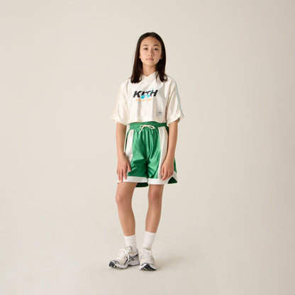 Kids Kith Kith Kids NY to the World Faille Curtis Short - Parrot