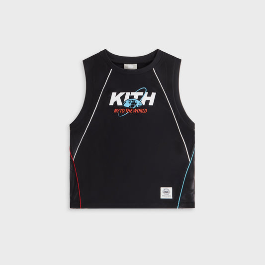 Kids Kith Kith Kids NY to the World Unisphere Faille Jersey - Black