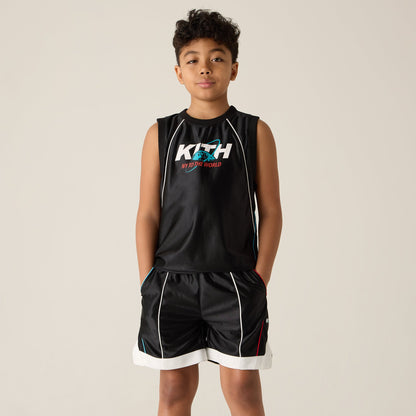 Kids Kith Kith Kids NY to the World Unisphere Faille Jersey - Black