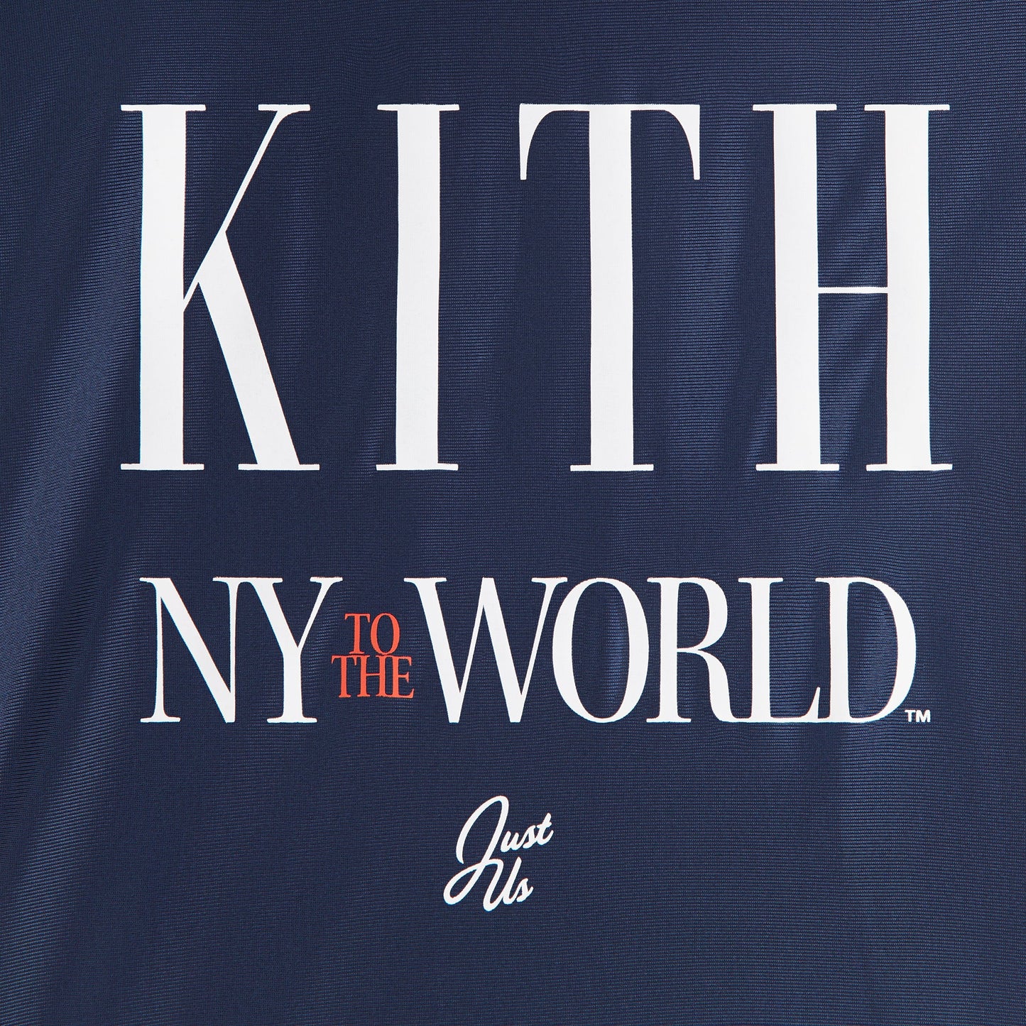 Kids Kith Kith Kids NY to the World Faille Leon Jersey - Nocturnal