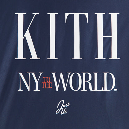 Kids Kith Kith Kids NY to the World Faille Leon Jersey - Nocturnal