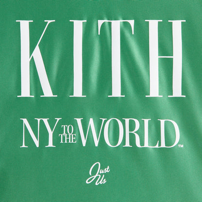 Kids Kith Kith Kids NY to the World Faille Leon Jersey - Parrot