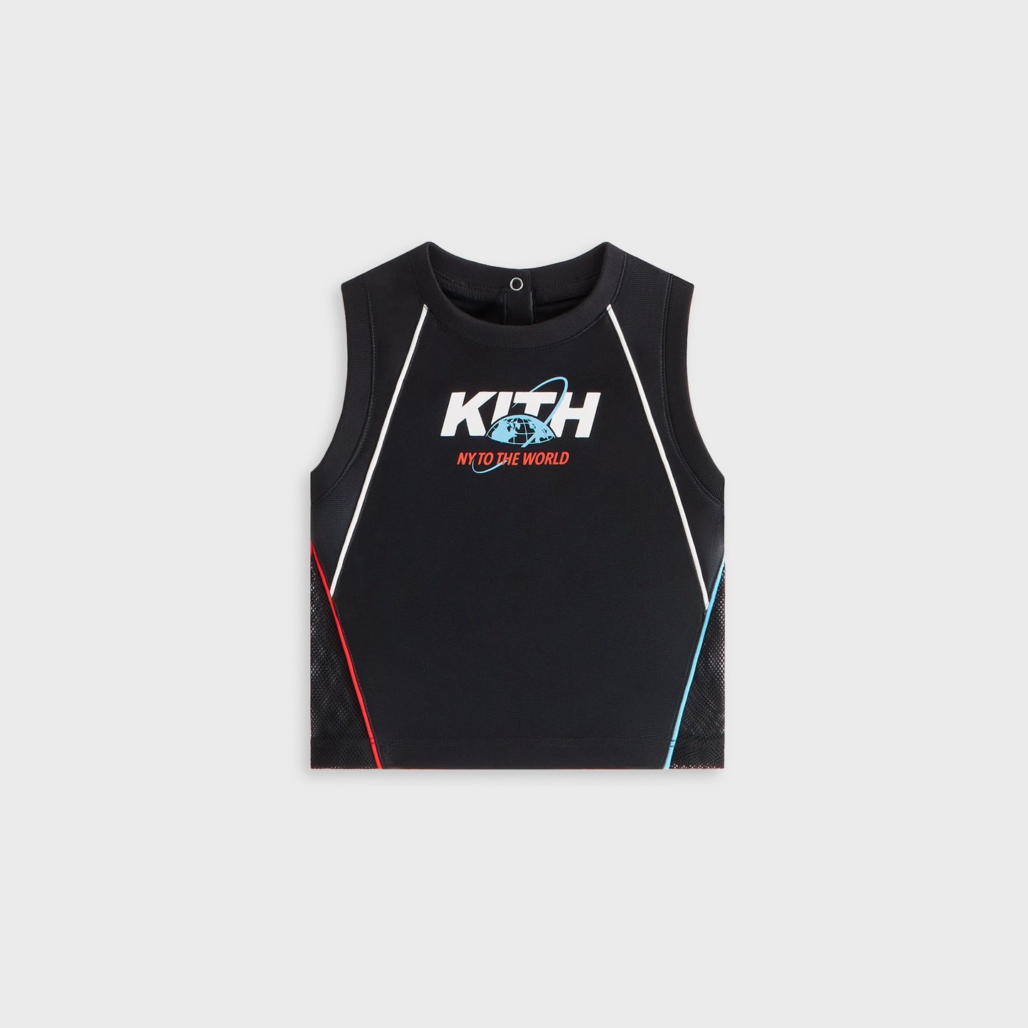 Kids Kith Kith Baby New York to the World Unisphere Faille Jersey - Black