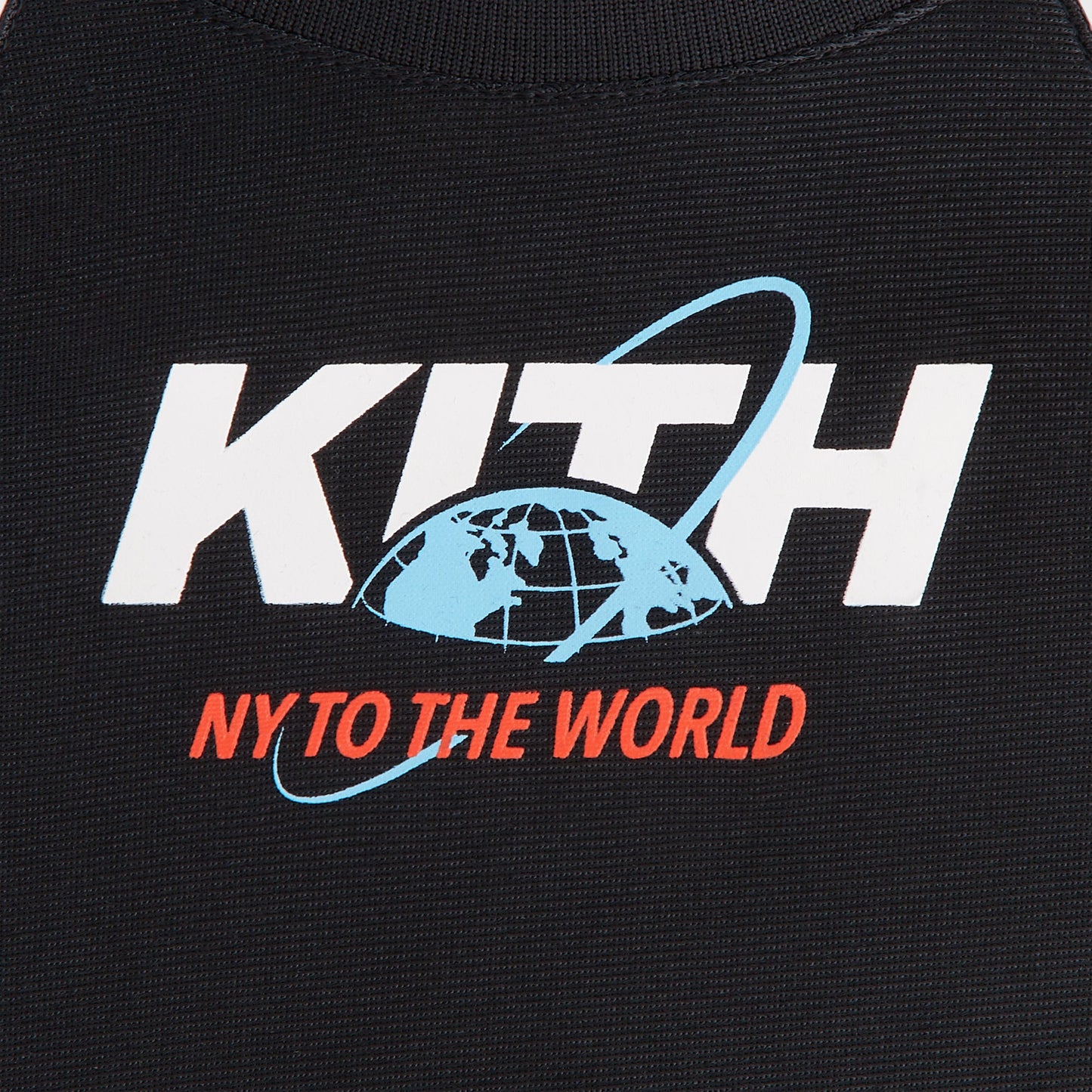 Kids Kith Kith Baby New York to the World Unisphere Faille Jersey - Black