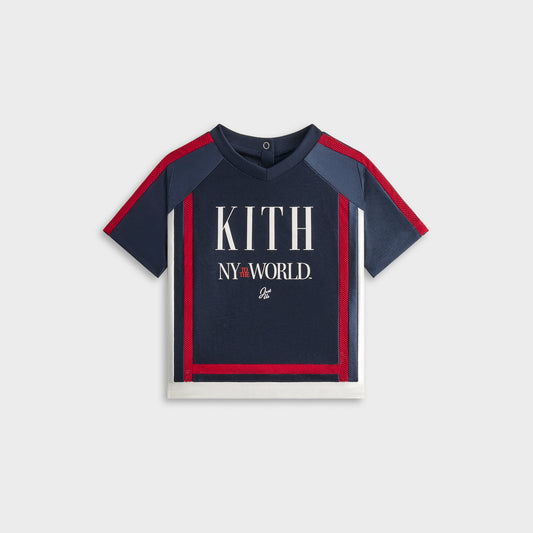 Kids Kith Kith Baby New York to the World Faille Leon Jersey - Nocturnal