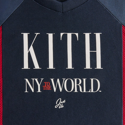 Kids Kith Kith Baby New York to the World Faille Leon Jersey - Nocturnal