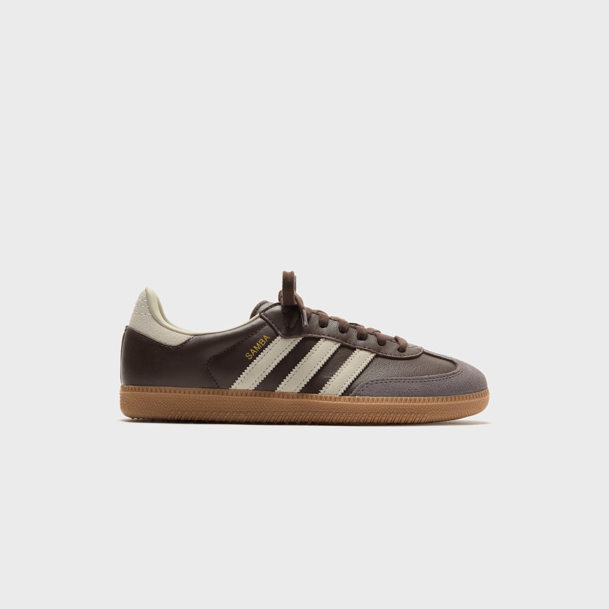 Men Kith adidas Samba OG - Brown / Putty Grey / Gold Metallic
