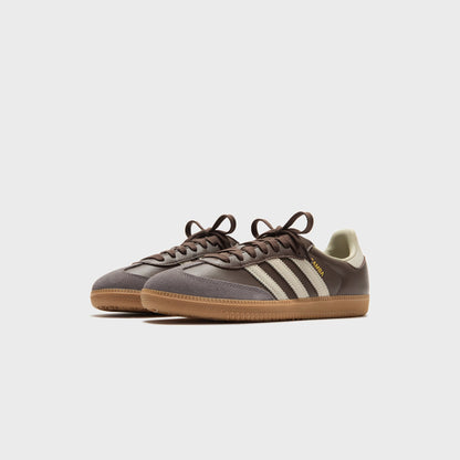 Men Kith adidas Samba OG - Brown / Putty Grey / Gold Metallic