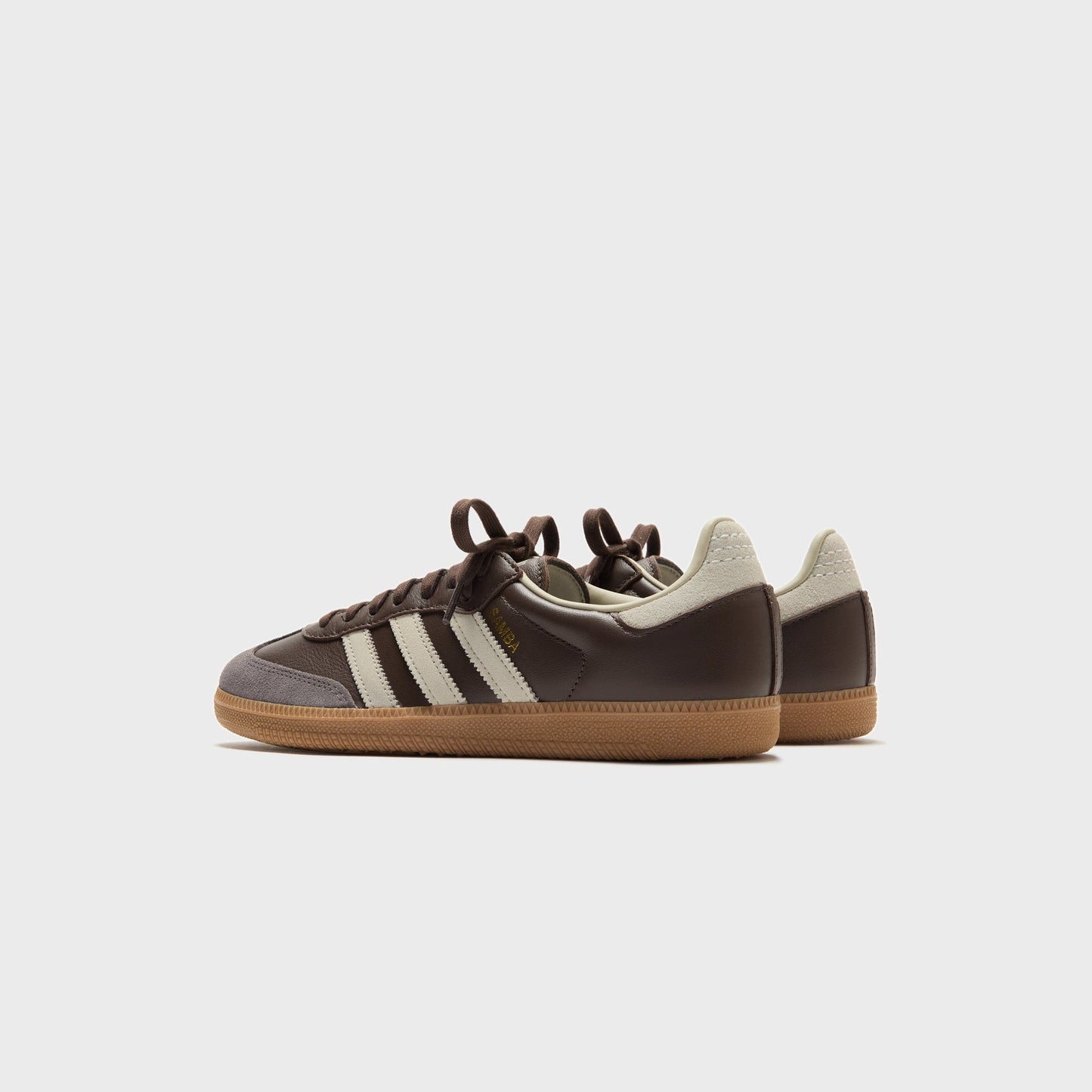 Men Kith adidas Samba OG - Brown / Putty Grey / Gold Metallic