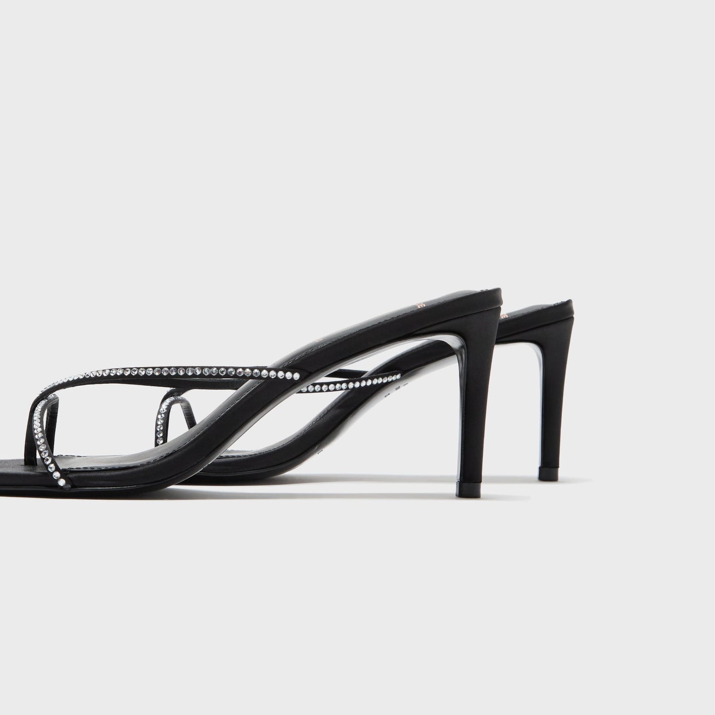 Women Kith Black Suede Studio Jade 65 - Black Satin Embellished