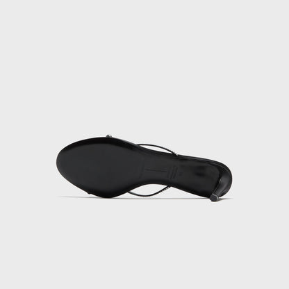 Women Kith Black Suede Studio Jade 65 - Black Satin Embellished