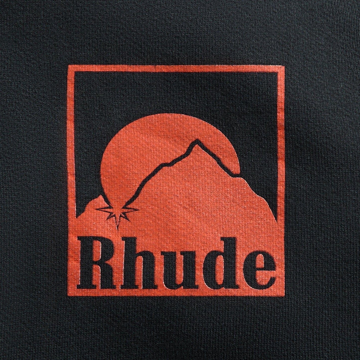 Men Kith Rhude Moonlight Badge Full-Zip Hoodie - Vintage Black