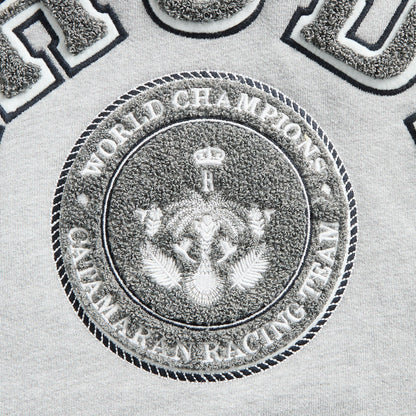 Men Kith Rhude French Riviera Patch Hoodie - Heather Gray