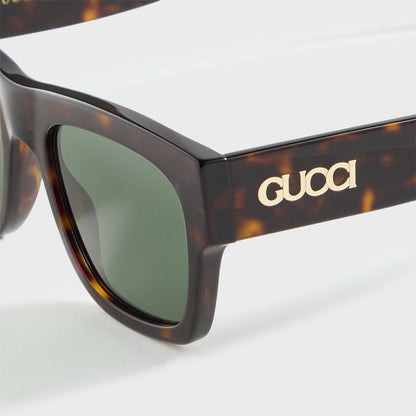 Men Kith Gucci Rectangle Frames - Tortoise