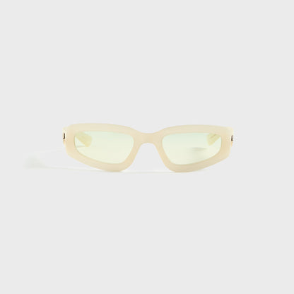 Men Kith Gucci Rectangle Frames - Yellow
